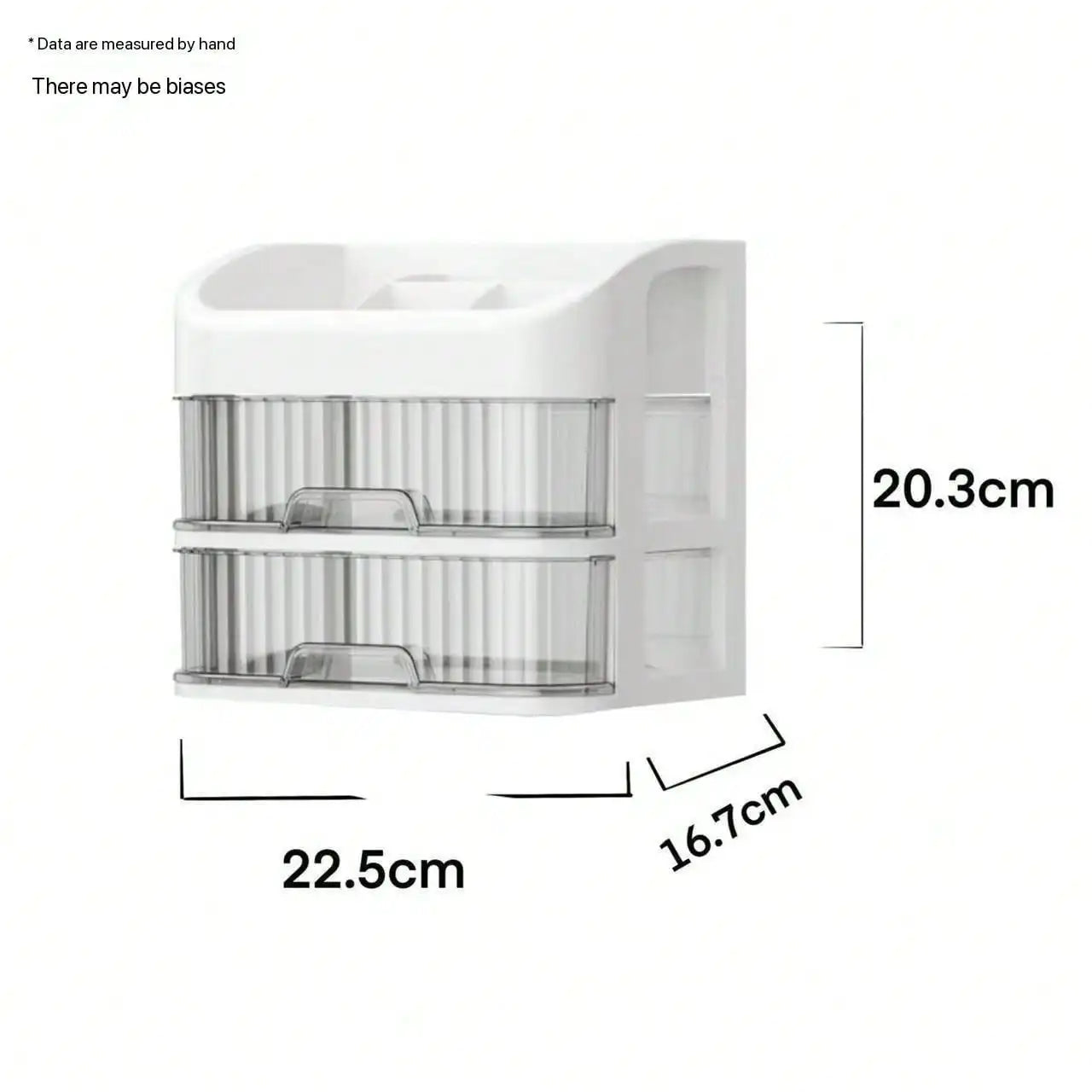3-5 Tier Dressing Table Organizer. 2 drawers for skincare, makeup, nail polishes—fits vanities/bathrooms/bedrooms.